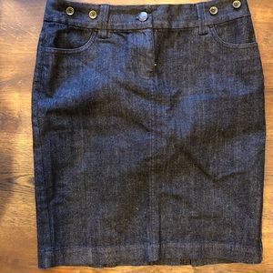 JCrew Knee Length Denim Skirt